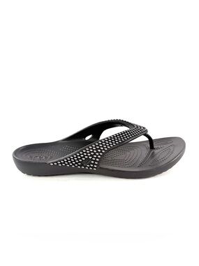 Crocs Kadee II Women Size 10 Diamante Gems Flip Flop Sandal Comfort Shoe